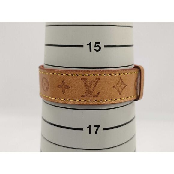 Louis Vuitton Vachetta Monogram Flower Leather Bracelet - Picture 2 of 10